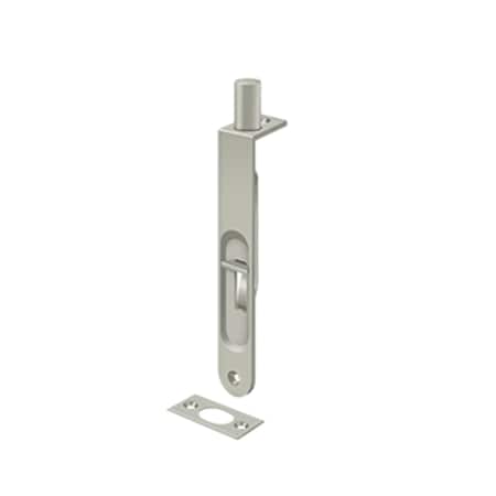 Delaney Hardware FLUSH BOLT ROUND US15 6 in. 410215
